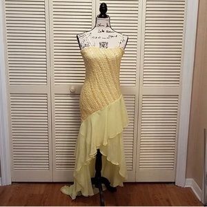 Yellow prom dress size small